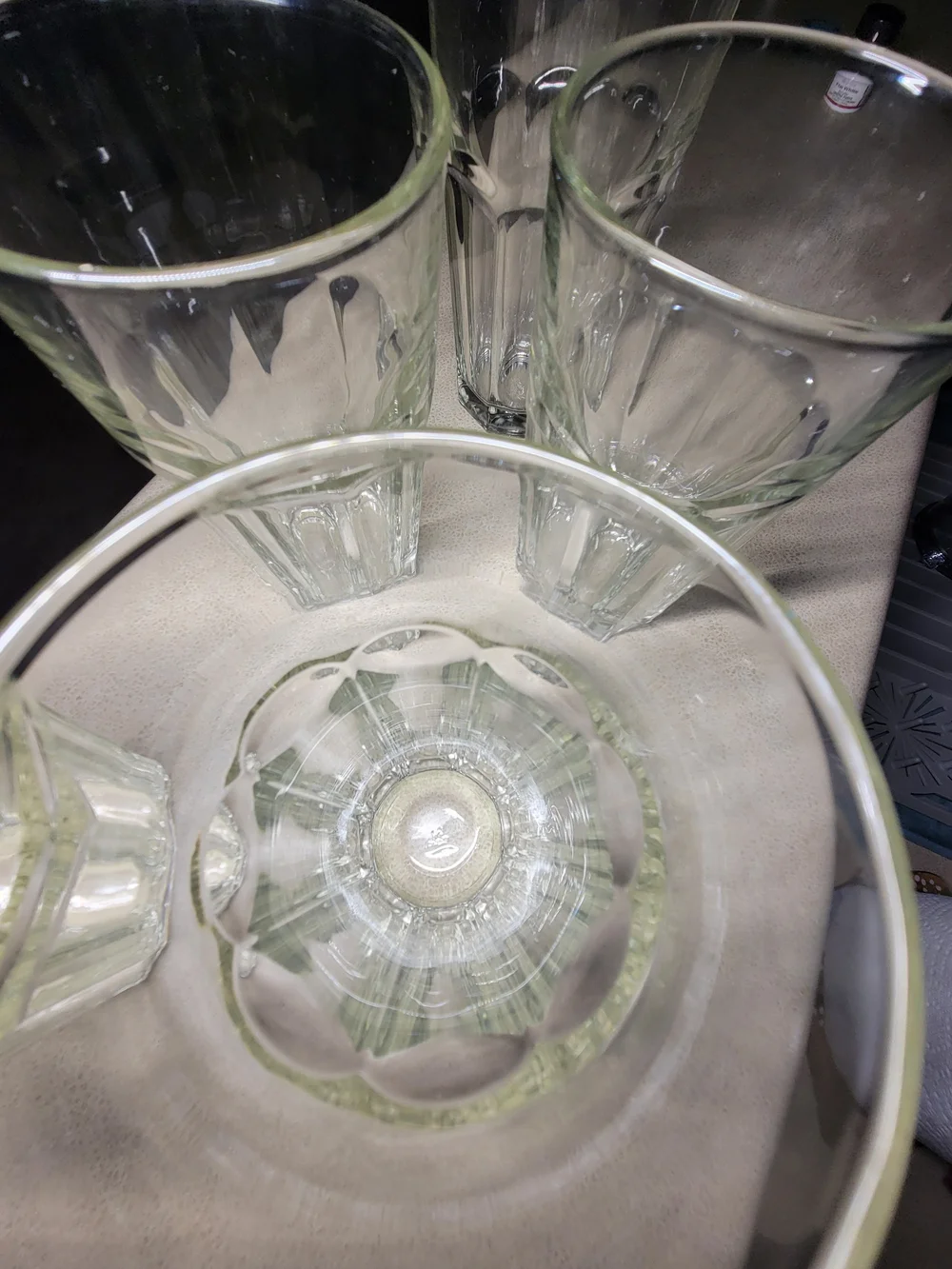 Set of 5 Libbey Gibraltar Clear Glass Tumblers